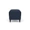 Lesro Siena Lounge Reception Loveseat Bench, Black, RF Blueberry Upholstery SN6001 - alternate 3